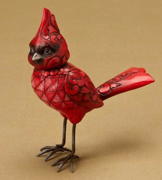 Jim Shore Mini Cardinal with Holly Measures 2.9/" x 1.6/" x 3.5/" #4053826 New
